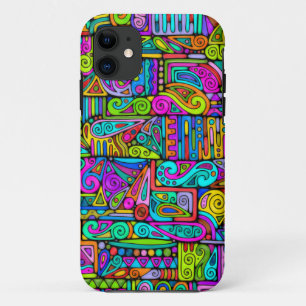 Hand And Digitally Painted Pattern Art 5 Case-Mate iPhone Case
