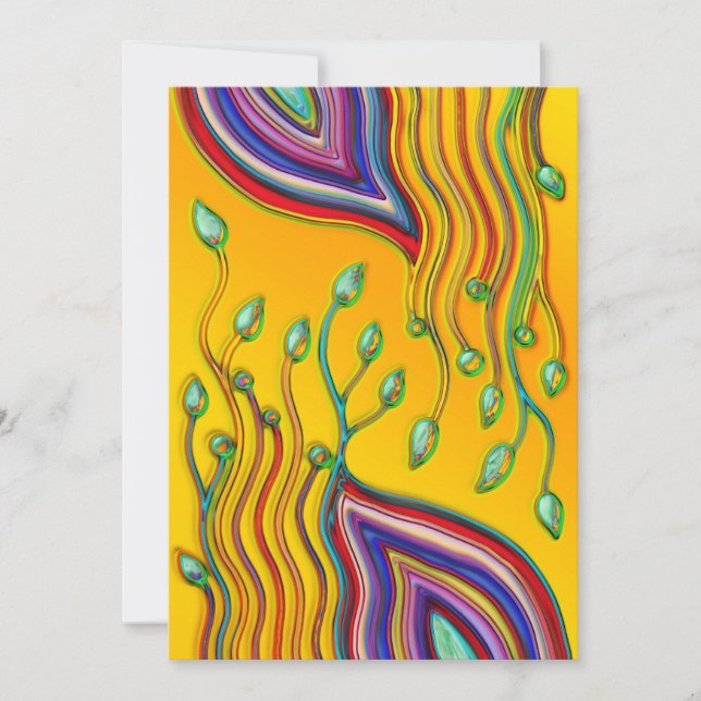 Hand And Digitally Painted Pattern Art 9 (Front)