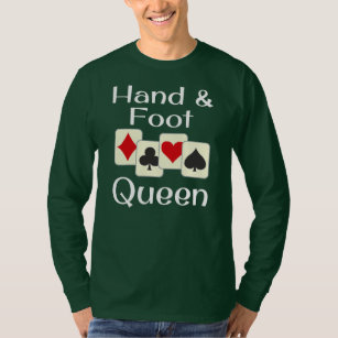 Hand And Foot Queen Playing Card Game Champion T-Shirt