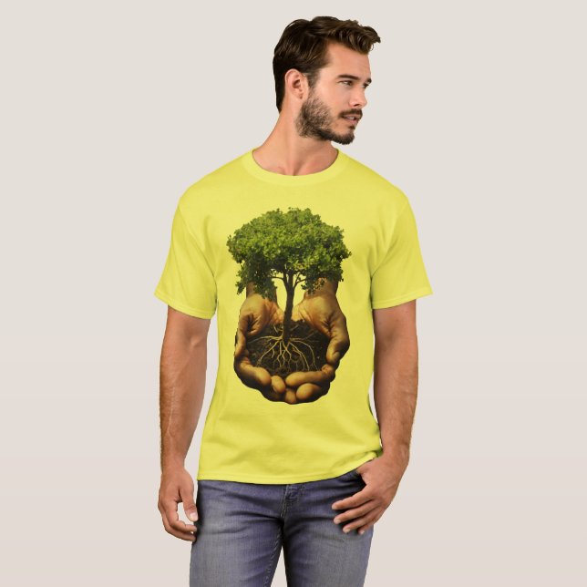 Hand and Tree of Life T-Shirt (Front Full)