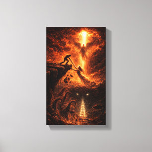 Hand Between Heaven and Abyss Canvas Print