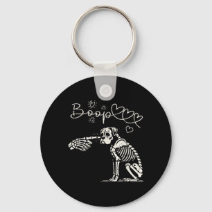 Hand Boop Boxer Dog Puppy Dog Halloween Costume Key Ring