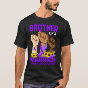 Hand Brother Of A Warrior Migraine Headache Awaren T-Shirt