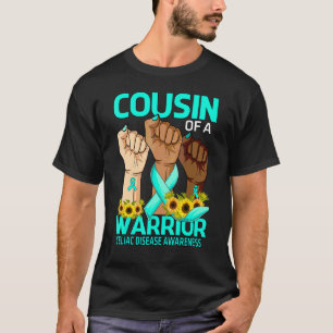 Hand Cousin Of A Warrior Celiac Disease Awareness T-Shirt