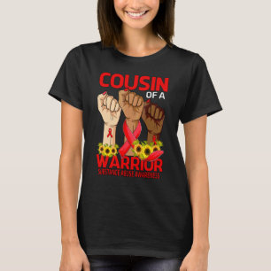 Hand Cousin Of A Warrior Substance Abuse Awareness T-Shirt