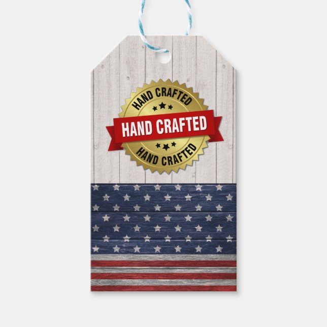 Hand Crafted - See Back - Gift Tag (Front)