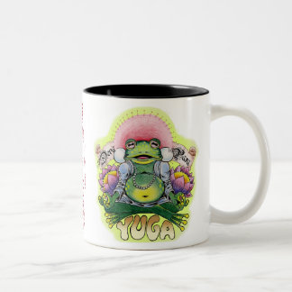 hand cube, yuga frog, dy Two-Tone coffee mug