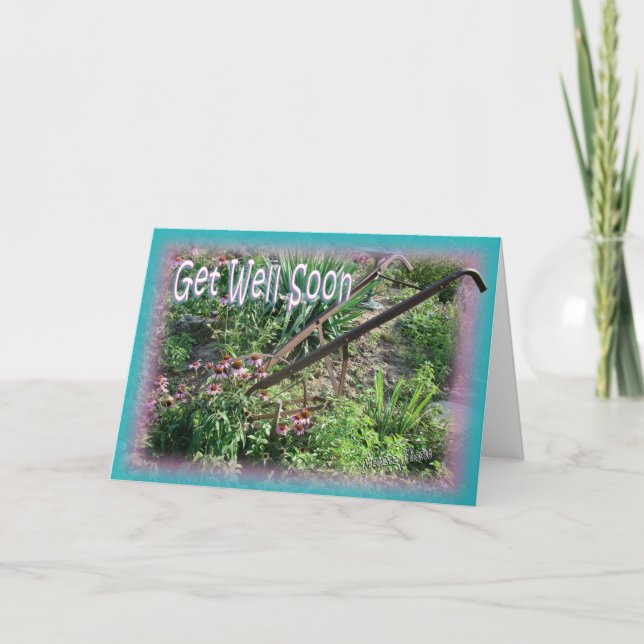 Hand Cultivator-get well, customise Card (Front)
