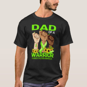 Hand Dad Of A Warrior Disabled Children Awareness T-Shirt