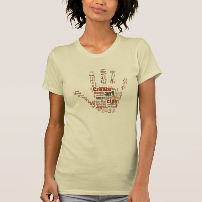 'Hand' designed Pottery Art T T-Shirt (Front)