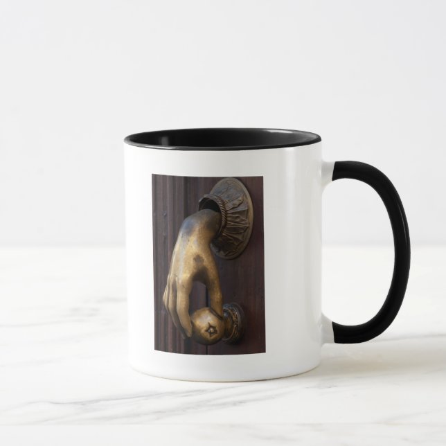 Hand door knocker close-up, Mexico Mug (Right)