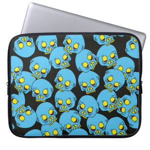 Hand draw skull pattern. Seamless skull pattern re Laptop Sleeve
