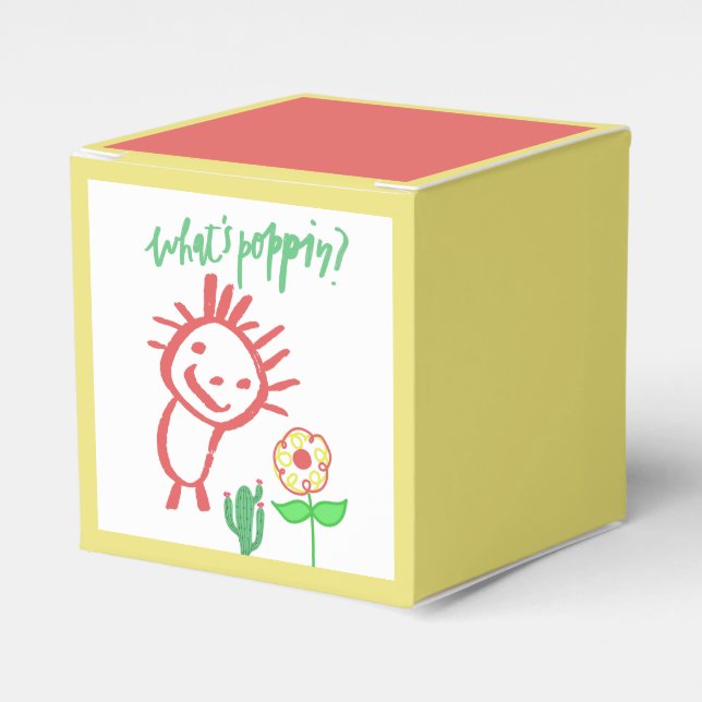 hand drawing baby  favour box (Front Side)