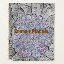 Hand Drawn Abstract Floral Daily Planner