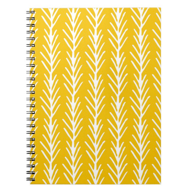 Hand Drawn Abstract Floral Pattern Notebook (Front)