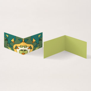 Hand drawn abstract vintage design business card