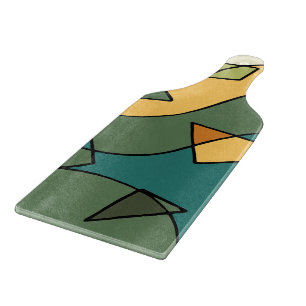Hand drawn abstract vintage design    cutting board