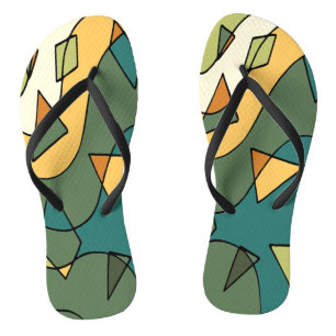 Hand drawn abstract vintage design    jandals