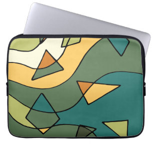 Hand drawn abstract vintage design    laptop sleeve