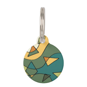Hand drawn abstract vintage design    pet tag