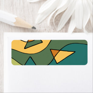 Hand drawn abstract vintage design tote bag