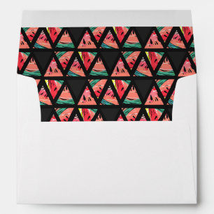 Hand Drawn Abstract Watermelon Pattern Envelope