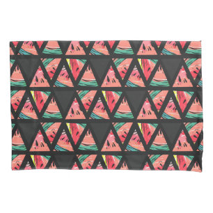 Hand Drawn Abstract Watermelon Pattern Pillowcase