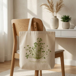 Hand drawn Acetabularia Seaweed  Tote Bag