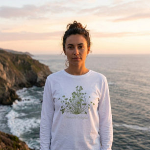 Hand drawn Acetabularia Seaweed Tri-Blend Shirt