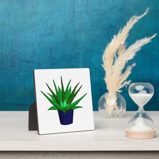 Hand drawn Aloe Vera Plant  Plaque (Insitu)