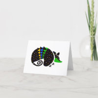 Hand drawn  ARMADILLO - Conservation - Wildlife -