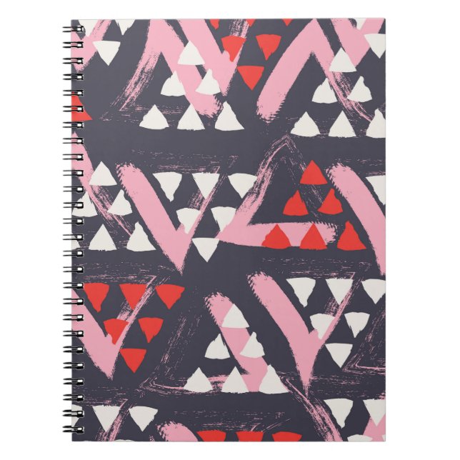 Hand-Drawn Artistic Pattern Display Notebook (Front)