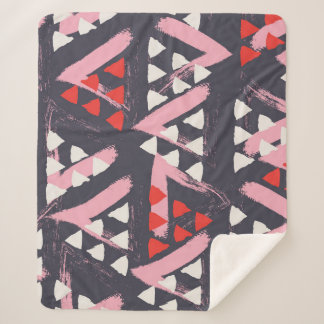 Hand-Drawn Artistic Pattern Display Sherpa Blanket