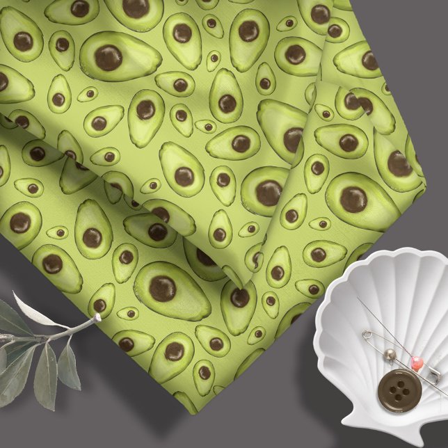Hand Drawn Avocado Pattern  ID376 Fabric (Creator Uploaded)