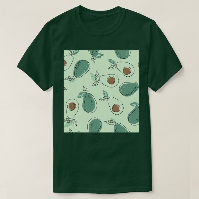 Hand drawn avocado T-Shirt (Design Front)