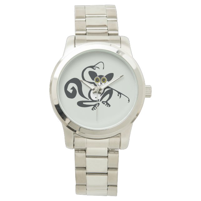 Hand drawn - AYE-AYE - Lemur - Wildlife -  Watch (Front)