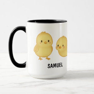 Hand Drawn Baby Chick Custom Cute Mug
