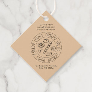 Hand-Drawn Bakery   Favour Tags