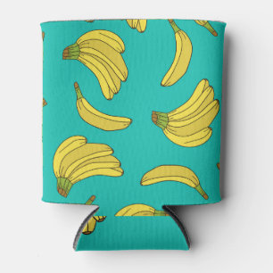 Hand-Drawn Bananas: Colourful Sketch Pattern Can Cooler