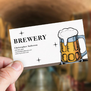 Hand-drawn Beer Mug - Brewery Business Card