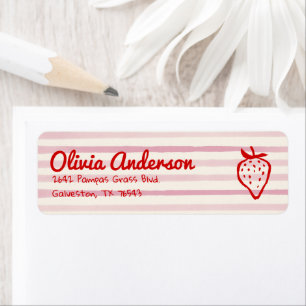 Hand Drawn Berry Sweet Strawberries Baby Shower 