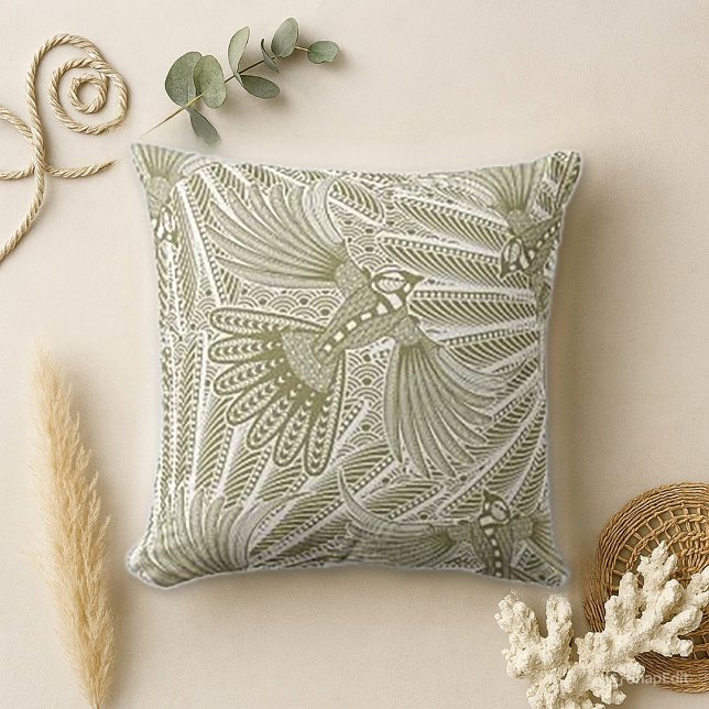 Hand Drawn Bird Silhouette Cushion (Creator Uploaded)
