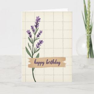 Hand Drawn Birthday Botanical Card