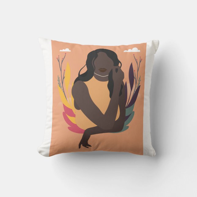 Hand Drawn Black Awareness Day Concept Fun 2/3 Cushion (Front)