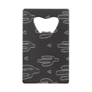 Hand Drawn Black Cactus Pattern