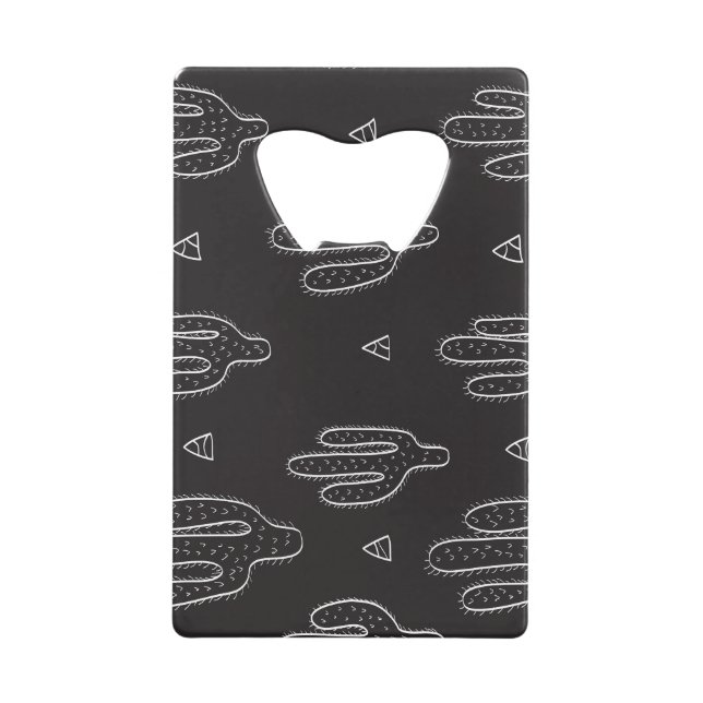 Hand Drawn Black Cactus Pattern (Front)