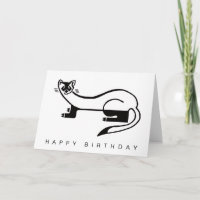 Hand drawn Black-footed FERRET- Wild animals