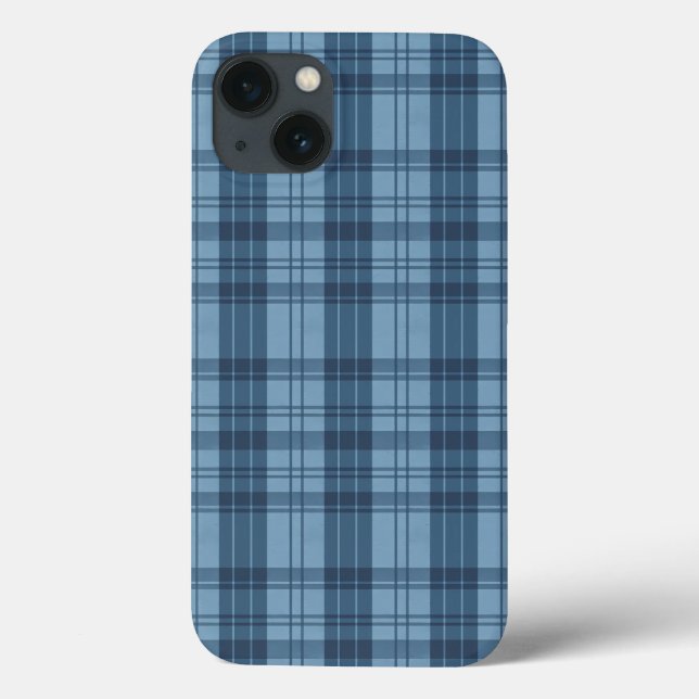 Hand Drawn blue Jeans Stripes Pattern Case-Mate iPhone Case (Back)