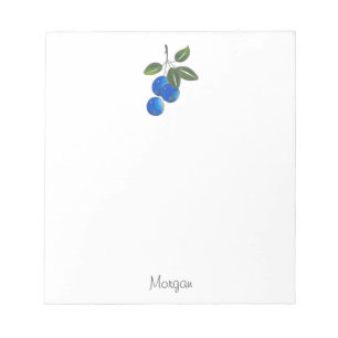 Hand Drawn Blueberries 3 Notepad