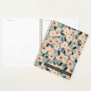 Hand-Drawn Bold Inky Floral Pattern- Sunlit Meadow Planner